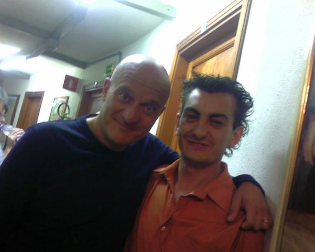 con Claudio Bisio
